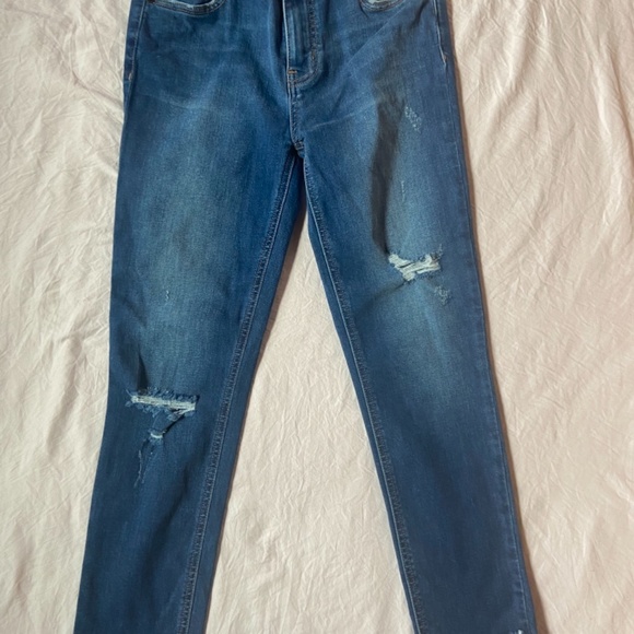 free people great heights frayed skinny jeans - Picture 5 of 7